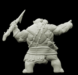 3D Printed Bestiary Vol. 4 Nafarrate - Kiboko Hippo Man 32mm Ragnarok D&D (Online Only)