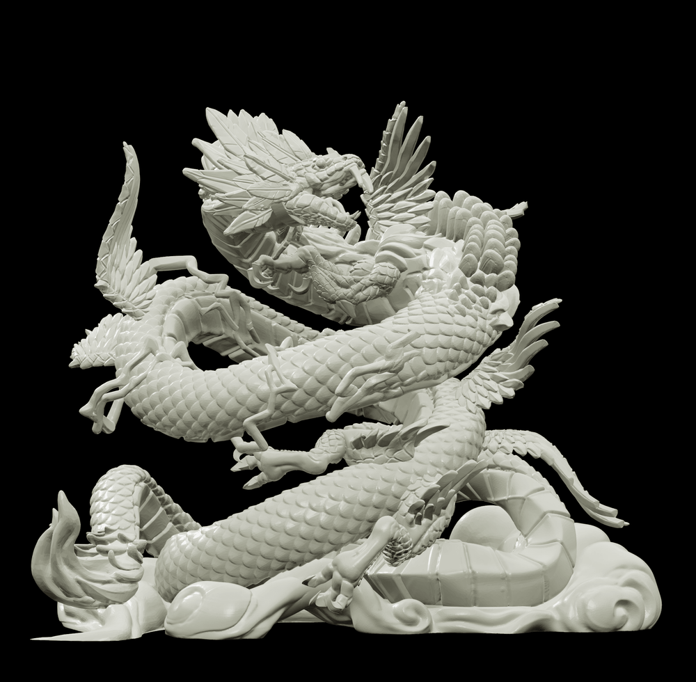 3D Printed Bestiary Vol. 4 Nafarrate - Kukulkan Sea Serpent 32mm Ragnarok D&D (Online Only)