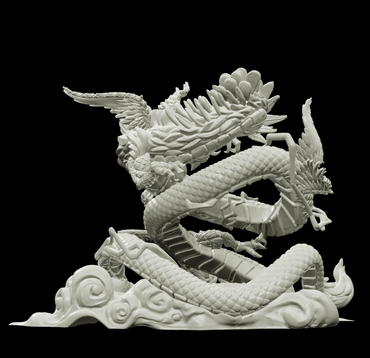 3D Printed Bestiary Vol. 4 Nafarrate - Kukulkan Sea Serpent 32mm Ragnarok D&D (Online Only)