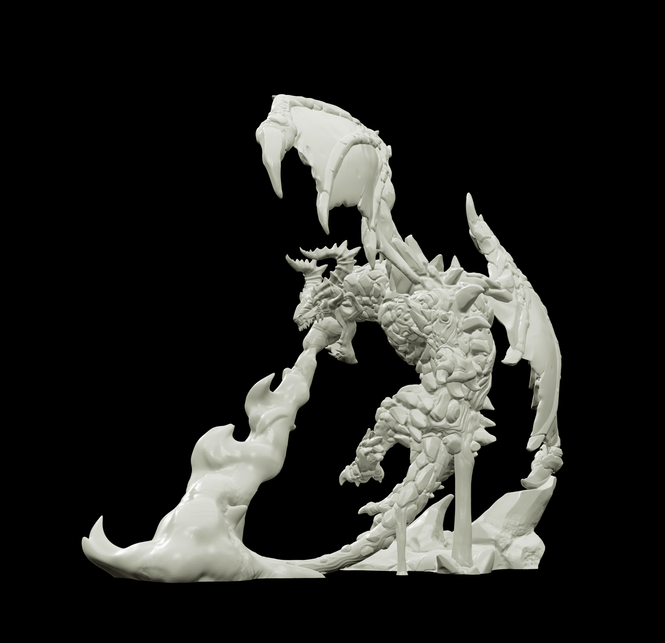 3D Printed Bestiary Vol. 4 Nafarrate - Lasair Lava Dragon 32mm Ragnarok D&D (Online Only)
