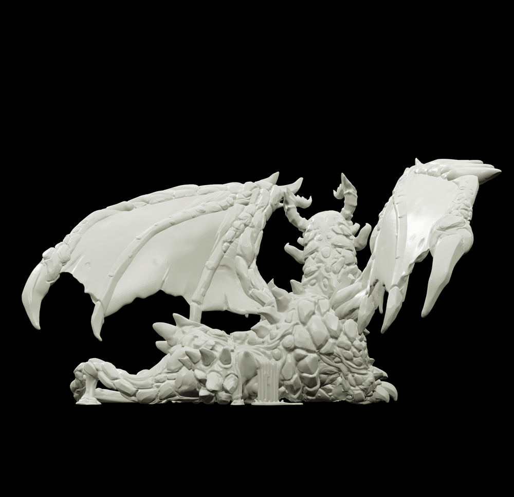 3D Printed Bestiary Vol. 4 Nafarrate - Lasair Lava Dragon 32mm Ragnarok D&D (Online Only)