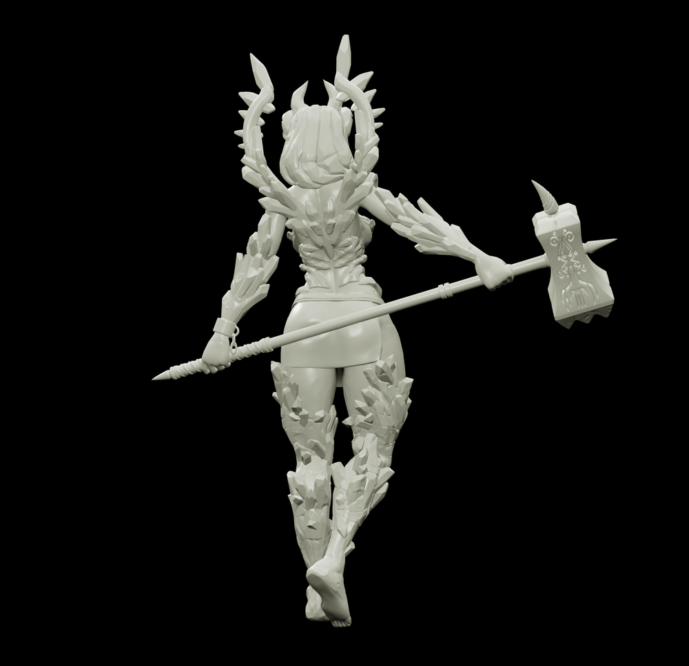 3D Printed Bestiary Vol. 4 Nafarrate - Laufrey Cambion Fiend 32mm Ragnarok D&D (Online Only)