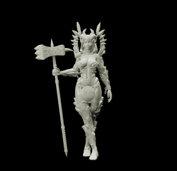 3D Printed Bestiary Vol. 4 Nafarrate - Laufrey Cambion Fiend 32mm Ragnarok D&D (Online Only)