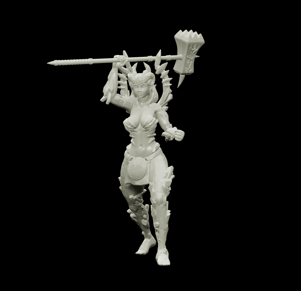 3D Printed Bestiary Vol. 4 Nafarrate - Laufrey Cambion Fiend 32mm Ragnarok D&D (Online Only)