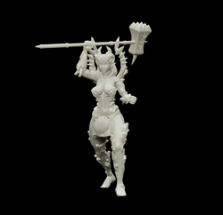 3D Printed Bestiary Vol. 4 Nafarrate - Laufrey Cambion Fiend 32mm Ragnarok D&D (Online Only)