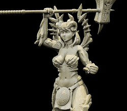 3D Printed Bestiary Vol. 4 Nafarrate - Laufrey Cambion Fiend 32mm Ragnarok D&D (Online Only)