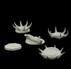 3D Printed Bestiary Vol. 4 Nafarrate Monster Round Bases Set 25 28 32 35mm D&D (Online Only)