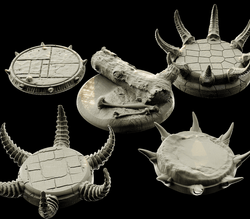 3D Printed Bestiary Vol. 4 Nafarrate Monster Round Bases Set 25 28 32 35mm D&D (Online Only)