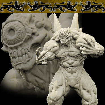 3D Printed Bestiary Vol. 4 Nafarrate - Noventash'Ma Cyclops 32mm Ragnarok D&D (Online Only)