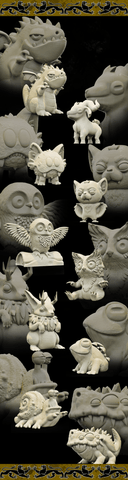 3D Printed Bestiary Vol. 4 Nafarrate - Pets Minions Familiars 32mm Ragnarok D&D (Online Only)