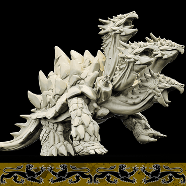 3D Printed Bestiary Vol. 4 Nafarrate - Plaqwum Turtle Hydra 32mm Ragnarok D&D (Online Only)