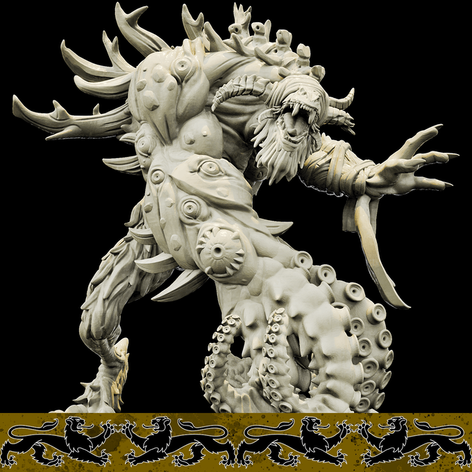 3D Printed Bestiary Vol. 4 Nafarrate - Pon'uglrit Bugbear 32mm Ragnarok D&D (Online Only)