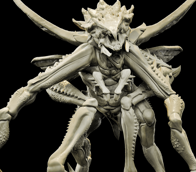 3D Printed Bestiary Vol. 4 Nafarrate - Primirus Shapechanger 32mm Ragnarok D&D (Online Only)