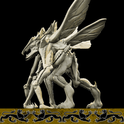 3D Printed Bestiary Vol. 4 Nafarrate - Primirus Shapechanger 32mm Ragnarok D&D (Online Only)