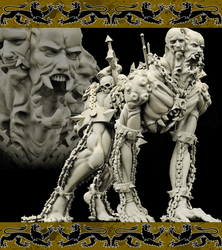 3D Printed Bestiary Vol. 4 Nafarrate - Prometheus in Chains 32mm Ragnarok D&D (Online Only)