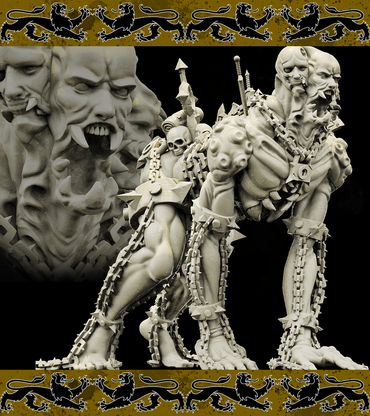 3D Printed Bestiary Vol. 4 Nafarrate - Prometheus in Chains 32mm Ragnarok D&D (Online Only)
