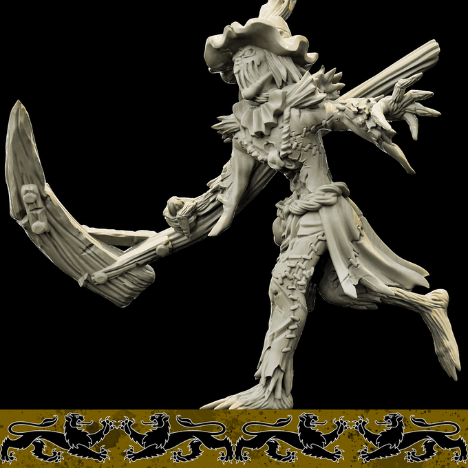 3D Printed Bestiary Vol. 4 Nafarrate - Scarecrow Construct 32mm Ragnarok D&D (Online Only)