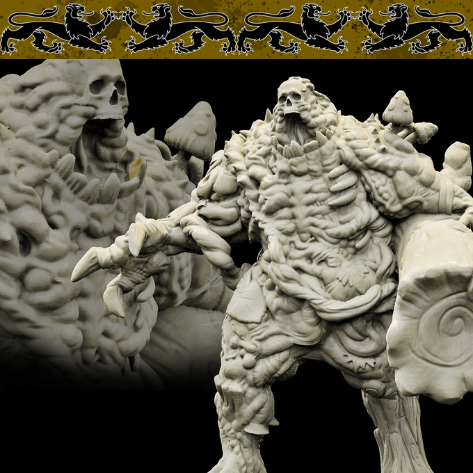 3D Printed Bestiary Vol. 4 Nafarrate - Serrath Shambling Mound 32mm Ragnarok D&D (Online Only)
