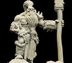 3D Printed Bestiary Vol. 4 Nafarrate - Tog Male Orc Warrior 32mm Ragnarok D&D (Online Only)