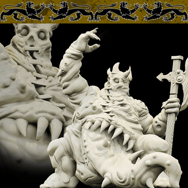 3D Printed Bestiary Vol. 4 Nafarrate - Undead Froghemoth 32mm Ragnarok D&D (Online Only)
