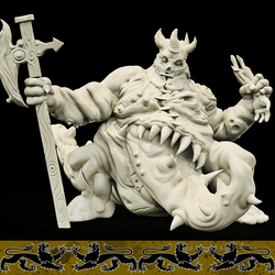 3D Printed Bestiary Vol. 4 Nafarrate - Undead Froghemoth 32mm Ragnarok D&D (Online Only)