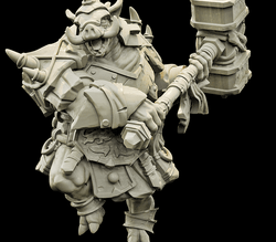 3D Printed Bestiary Vol. 4 Nafarrate - Wereboar 32mm Ragnarok D&D (Online Only)