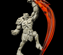 3D Printed Bestiary Vol. 4 Nafarrate - Xbalanque Tiger Warrior 32mm Ragnarok D&D (Online Only)