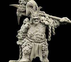 3D Printed Bestiary Vol. 4 Nafarrate - Xing Tiang Chinese Warrior 32mm Ragnarok D&D (Online Only)