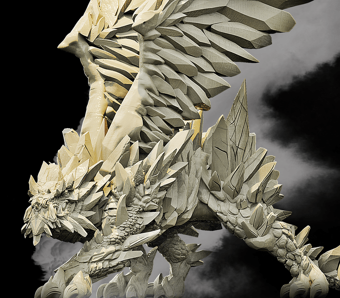 3D Printed Bestiary Vol. 4 Nafarrate - Ydun White Dragon 32mm Ragnarok D&D (Online Only)