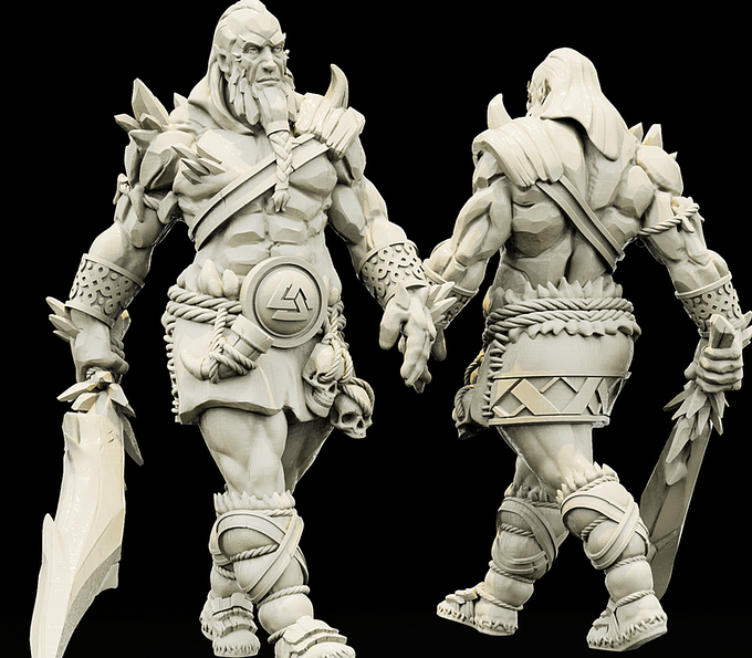 3D Printed Bestiary Vol. 4 Nafarrate - Ymir Undead Giant 32mm Ragnarok D&D (Online Only)