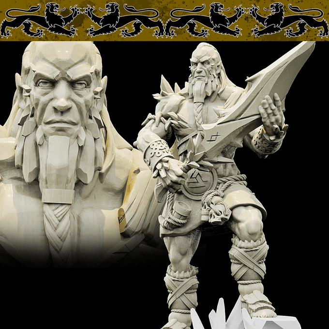 3D Printed Bestiary Vol. 4 Nafarrate - Ymir Undead Giant 32mm Ragnarok D&D (Online Only)
