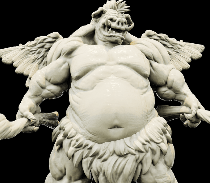 3D Printed Bestiary Vol. 4 Nafarrate - Zazdxyshnee Demon Fiend 32mm Ragnarok D&D (Online Only)