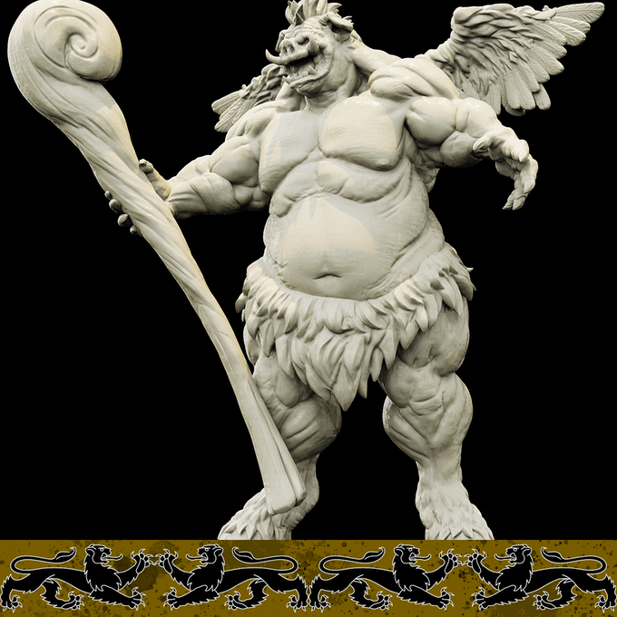 3D Printed Bestiary Vol. 4 Nafarrate - Zazdxyshnee Demon Fiend 32mm Ragnarok D&D (Online Only)