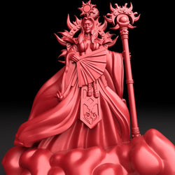 3D Printed Bestiary Vol. 5 Nafarrate - Amaterasu 32mm Ragnarok D&D (Online Only)