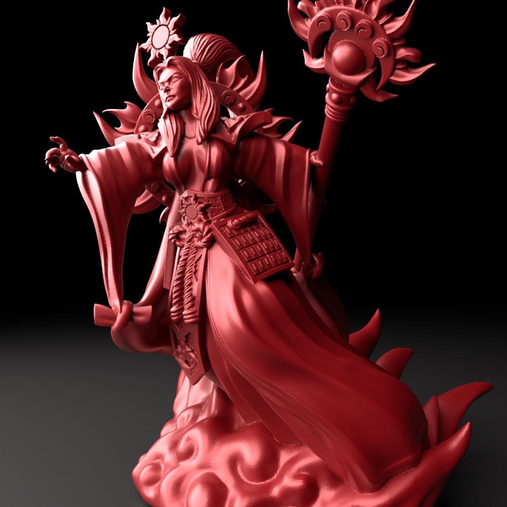 3D Printed Bestiary Vol. 5 Nafarrate - Amaterasu 32mm Ragnarok D&D (Online Only)