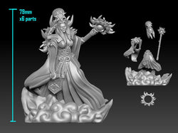 3D Printed Bestiary Vol. 5 Nafarrate - Amaterasu 32mm Ragnarok D&D (Online Only)