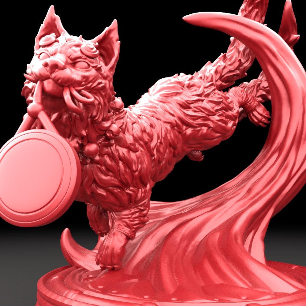 3D Printed Bestiary Vol. 5 Nafarrate - Bakeneko 32mm Ragnarok D&D (Online Only)