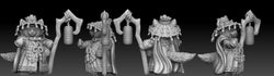 3D Printed Bestiary Vol. 5 Nafarrate Danzaburou - 32mm Ragnarok D&D (Online Only)