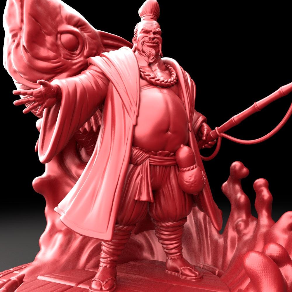 3D Printed Bestiary Vol. 5 Nafarrate Ebisu - 32mm Ragnarok D&D (Online Only)