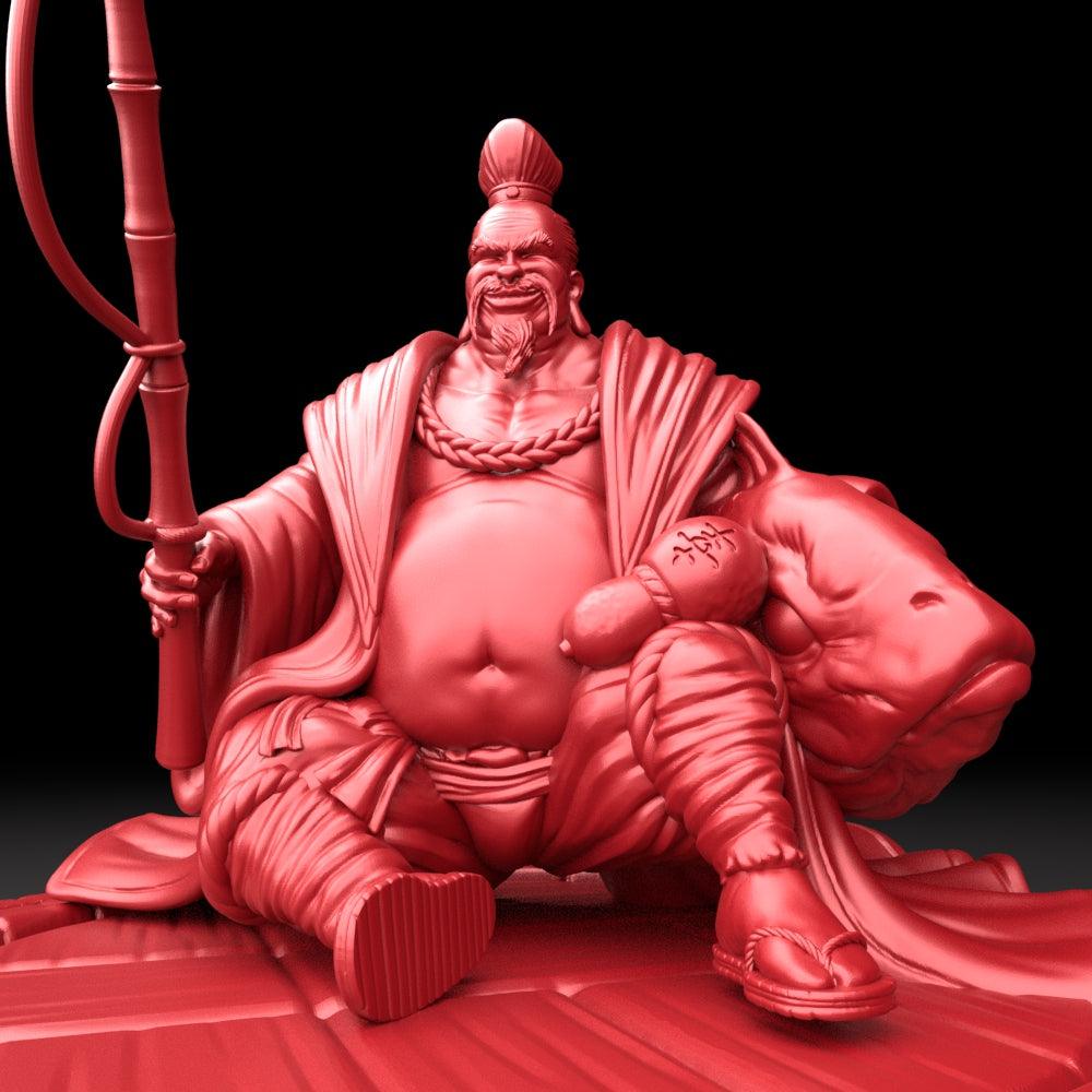 3D Printed Bestiary Vol. 5 Nafarrate Ebisu - 32mm Ragnarok D&D (Online Only)