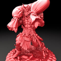 3D Printed Bestiary Vol. 5 Nafarrate Fujin - 32mm Ragnarok D&D (Online Only)