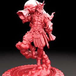 3D Printed Bestiary Vol. 5 Nafarrate Fujin - 32mm Ragnarok D&D (Online Only)