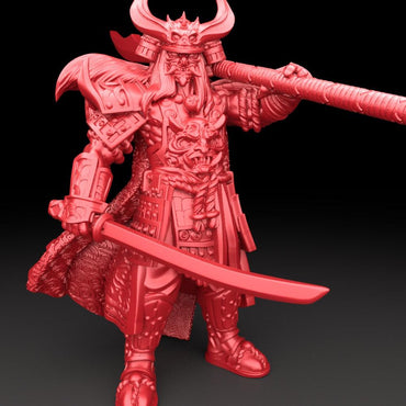 3D Printed Bestiary Vol. 5 Nafarrate Hachiman - 32mm Ragnarok D&D (Online Only)