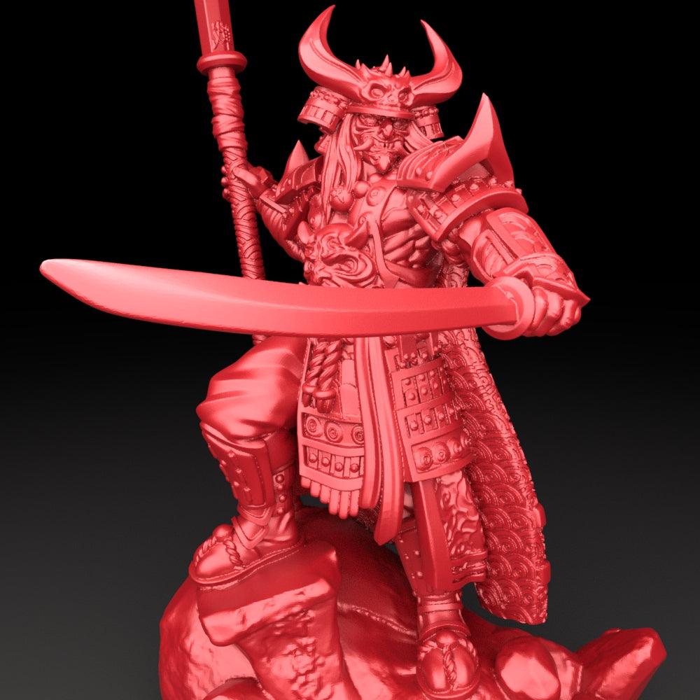 3D Printed Bestiary Vol. 5 Nafarrate Hachiman - 32mm Ragnarok D&D (Online Only)