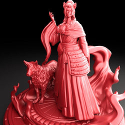 3D Printed Bestiary Vol. 5 Nafarrate Inari - 32mm Ragnarok D&D (Online Only)