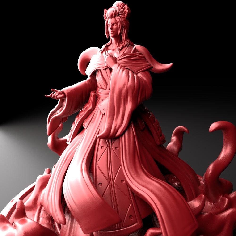 3D Printed Bestiary Vol. 5 Nafarrate Inari - 32mm Ragnarok D&D (Online Only)