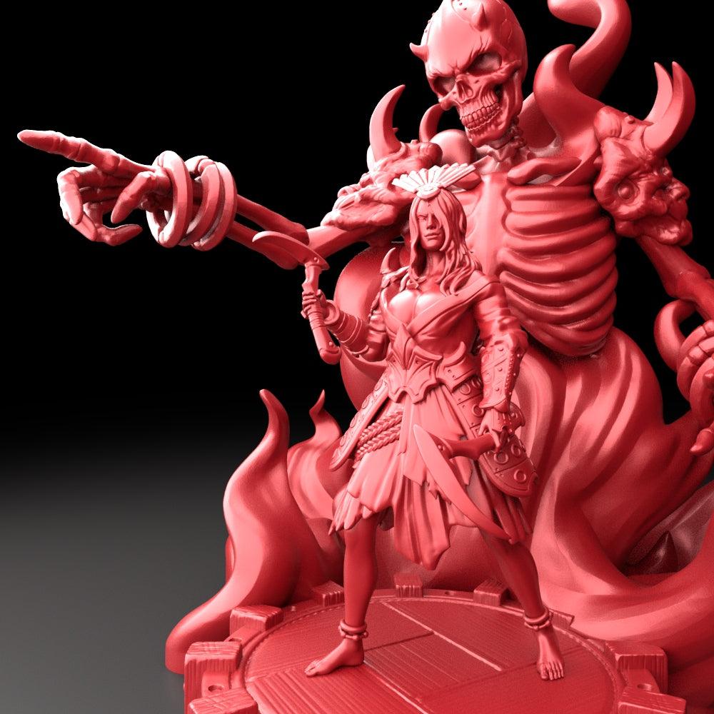 3D Printed Bestiary Vol. 5 Nafarrate Izanami - 32mm Ragnarok D&D (Online Only)