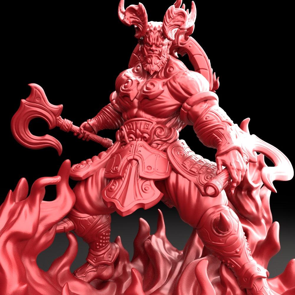 3D Printed Bestiary Vol. 5 Nafarrate Kagutsuchi - 32mm Ragnarok D&D (Online Only)
