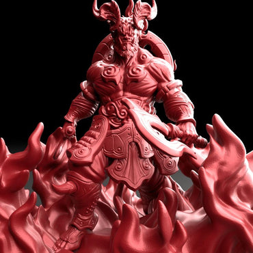 3D Printed Bestiary Vol. 5 Nafarrate Kagutsuchi - 32mm Ragnarok D&D (Online Only)