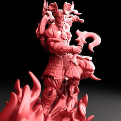 3D Printed Bestiary Vol. 5 Nafarrate Kagutsuchi - 32mm Ragnarok D&D (Online Only)